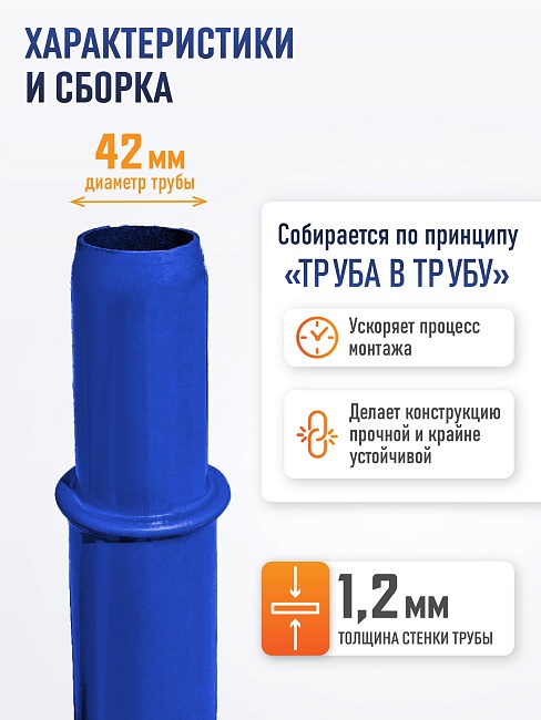 Леса строительные рамные Промышленник ЛРСП 20 секция фото 4