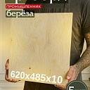 Фанера Промышленник 620х280х10мм, береза, упаковка 5 шт фото 1