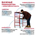 Подмости складные малярные многоярусные на колесах Промышленник H120 фото 7