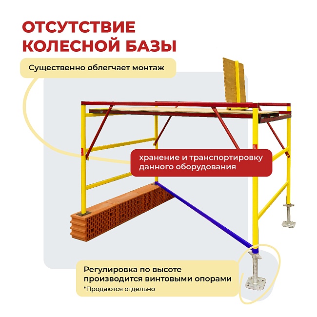 Вышка-тура Промышленник ВСЭ 1.2х2.0, 2.4 м ver. 2.0 фото 4