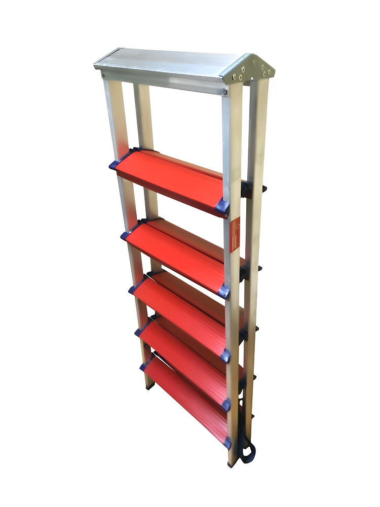 Двухсторонняя алюминиевая комбинированная стремянка  TeaM 6x6 фото 2